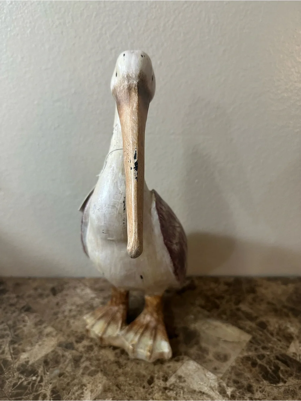 Hobby Lobby Wooden Carved Pelican Decor NEW
